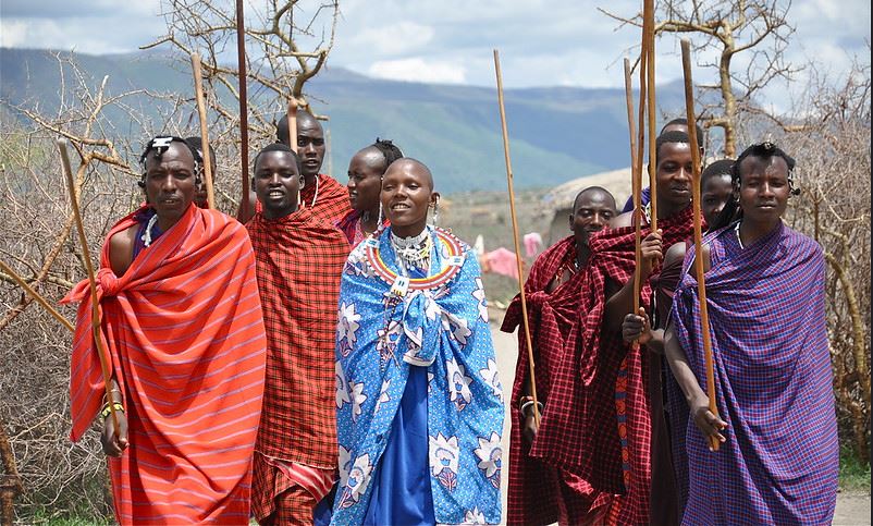 Maasai Tribes Man in Ngorongoro crater Tanzania